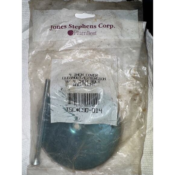 Jones Stephens Cleanout Cover Wall Mount Stainless Steel 4"‎ C90014 - Picture 1 of 4